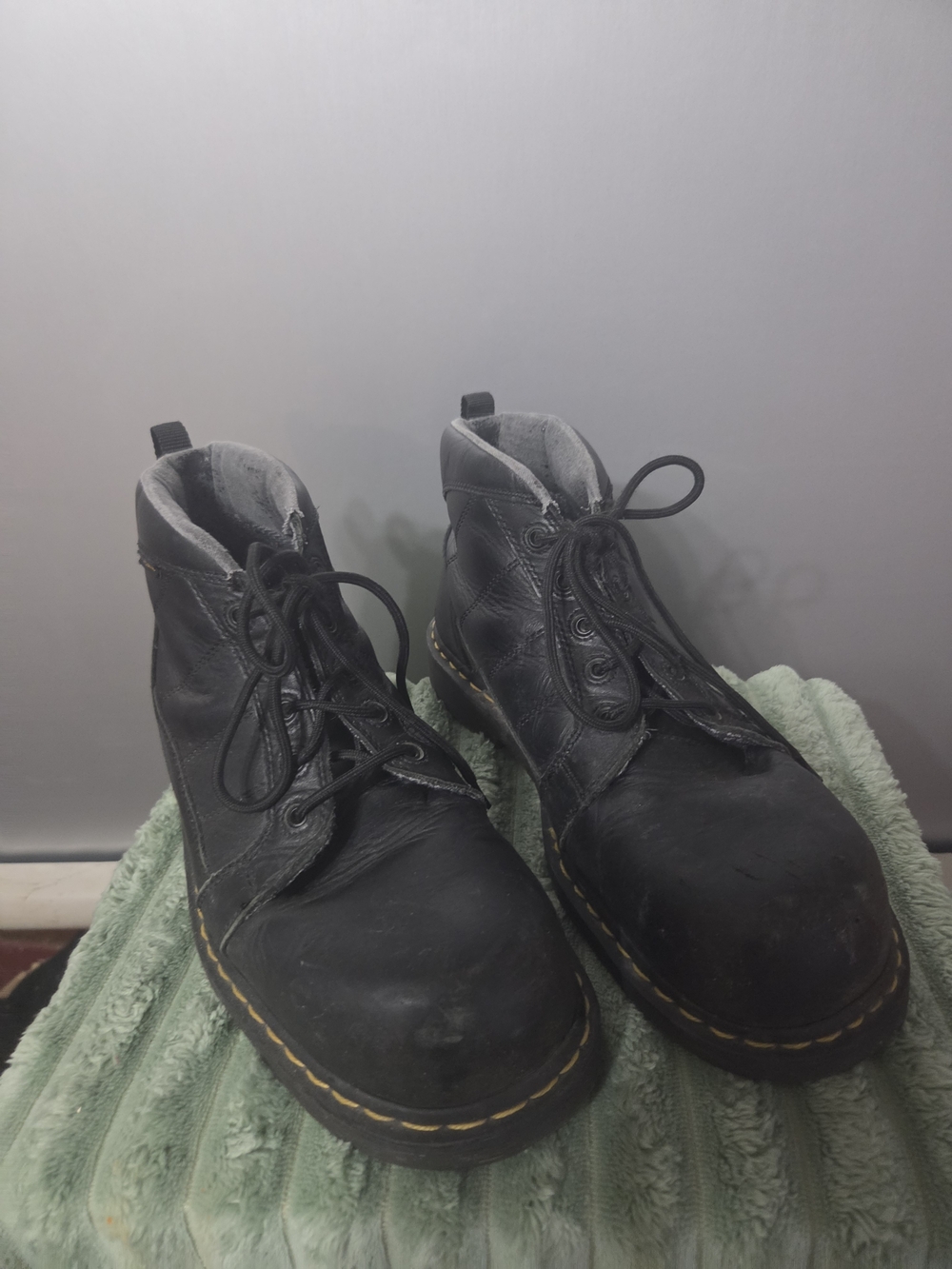 Dr. Martens Black Leather Lace-Up Ankle Boots